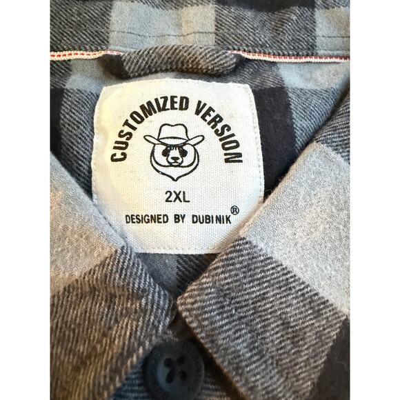 Dubinik Men’s Plaid Flannel Shirt – 2XL – New With Tags - Picture 2 of 11